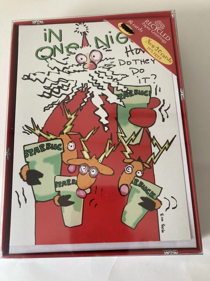 Papel Reciclado Saludos -Strarbuc "Wishándote un Super Grande Deluxe Navidad Foto 2 de 4