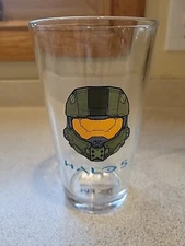 Halo 5 Pint Glass 16 Oz. 343 Insustries 2015 Rare Microsoft Gaming Cup 