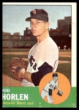 1963 Topps #332 Joel Horlen  Chicago White Sox Low Grade Filler