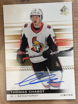 Thomas Chabot Auto 2019-20 SP Authentic 2020-21 SP Authentic Update Limited #55