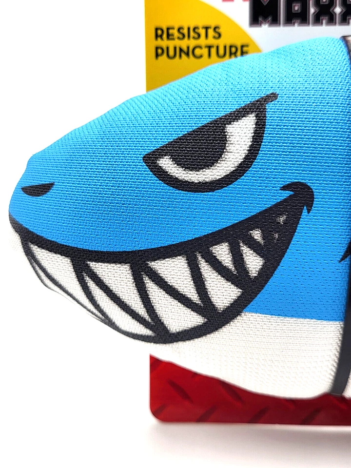 KONG Maxx Tiburón Medio Duradero Chirriante Suave Resistente a Pinchazos Juguete para Buscar Perros 10" Foto 3 de 4