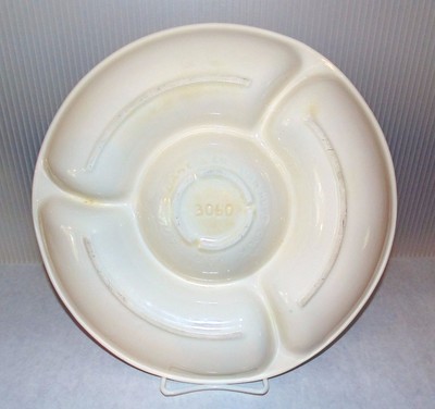Mid Century Vintage Lane & Co Pottery 3060 Divided Relish Tray