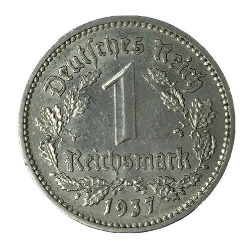 1937 J 5 Mark German WW2 Silver Coin Third Reich Reichsmark | eBay