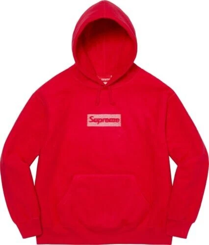 SWEAT SHIRT À CAPUCHE SUPREME INSIDE OUT BOITE LOGO SS23 ROUGE TAILLE LARGE