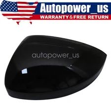 Left RearView Mirror Cover Fit For Volkswagen Tiguan 2018 - 2022 Gloss US Stock