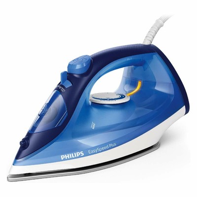 Philips Blue 2200-W Easy Speed Plus Self Cleaning swivel cord Steam Iron, GC2145