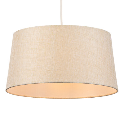 Lamp Shade Tapered Beige 40cm Large Ceiling Light Modern Design Shade Only  UK