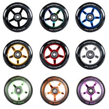 Two Bare Feet Stunt Scooter 100mm Alloy Wheels + ABEC9 // Colour Choice Smooth 
