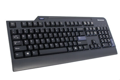 NEU: Lenovo USB Smartcard Keyboard / Tastatur QWERTY 4X30E51041 S0114589 Black