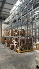Galvanised Used Pallet Racking Warehouse Shelving 5.5m X 860mm Deep