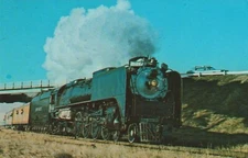 UNION  PACIFIC      WORLD  FAMOUS  ENGINE  # 8444  on a 1973 excursion.