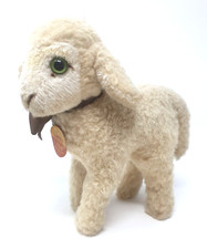 STEIFF LAMBY Lamm | 22cm | Vintage Rarität | Mit Knopf & Schild | TOP Zustand