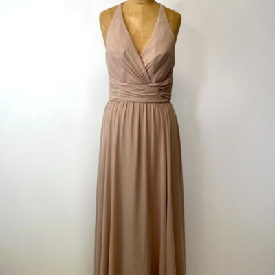amsale halter dress Amsale Bridesmaid Dress Janis GB345S Ice