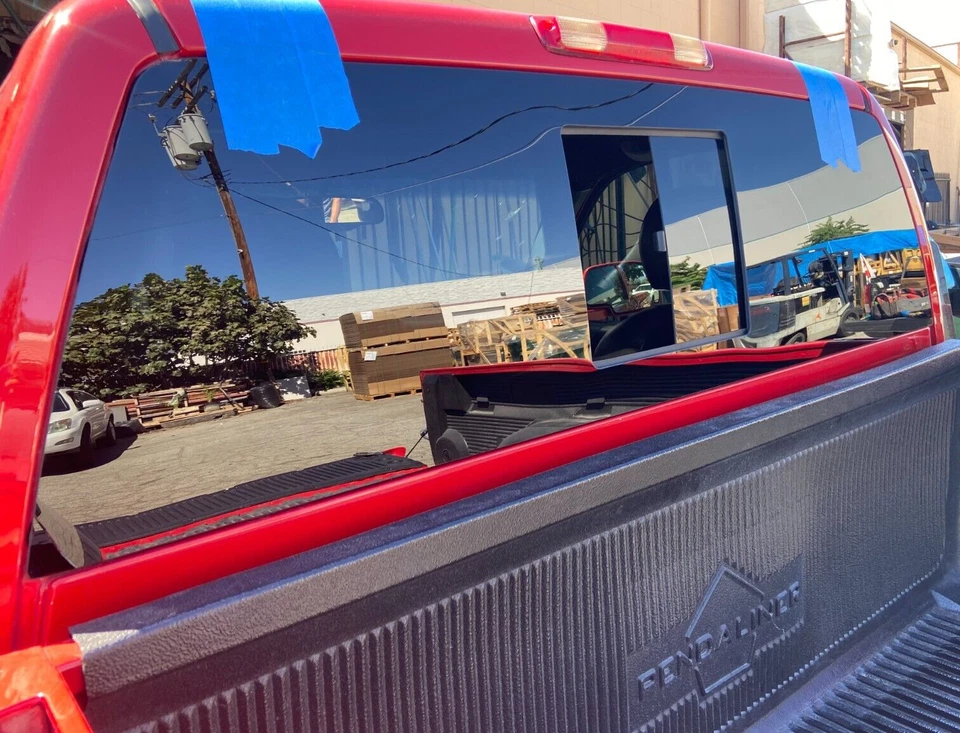 Fits 1999-2006 Chevy Silverado 1500 Manual Sliding Back Glass Window 1Panel Heat Foto 3 de 4