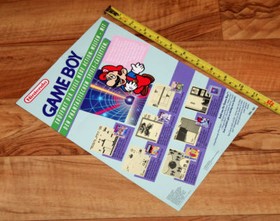 1990 NES GB Ad Flyer Mini Poster Super Mario Bros. 2 Metroid Zelda Pin Bot Golf