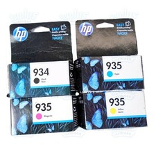 4pk Genuine HP 934 Black  935 Color OfficeJet 6815 6820 6835 6830 Retail Box 