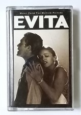 EVITA Music From Motion Picture Madonna Rare 1996 WEA Malaysia Cassette Tape