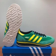 adidas Originals SL72 RS Mens Size 9.5 Suede Casual Sneakers Green/Yellow IG2133