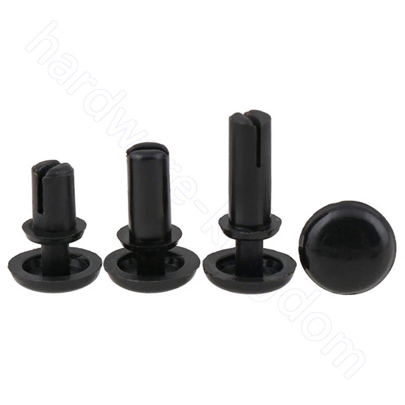 Nylon clearance snap rivets