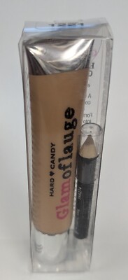 1 PIECE HARD CANDY GLAMOFLAUGE HEAVY DUTY CONCEALER W/ PENCIL 1221 HONEY 0.71oz