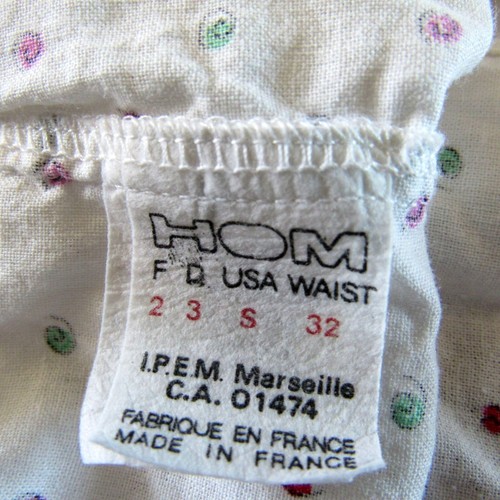 Vintage HOM Boxers Cotton Elastic Waist Button Fly Men's Size Small Waist 32 - Picture 5 of 6