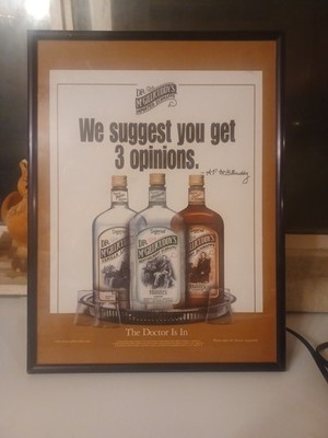 Rare Dr.McGillicuddy s Liqueur Whiskey Lighted Sign Advertising Sign 12.5x17inch