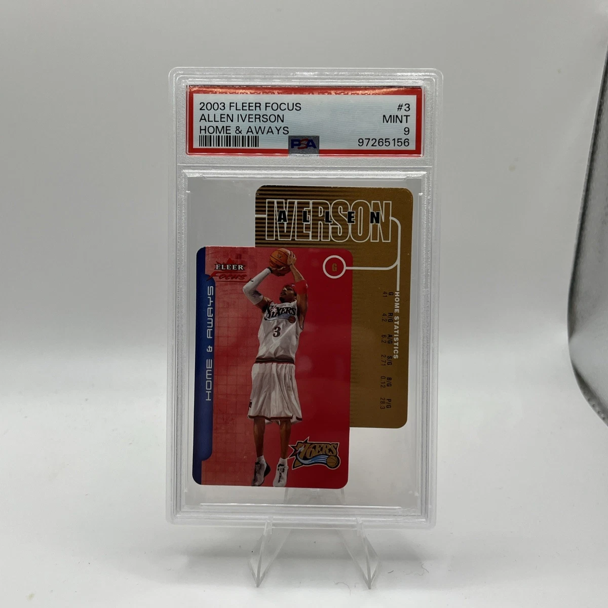 Allen Iverson Professional Sports Authenticator (PSA) Basketball