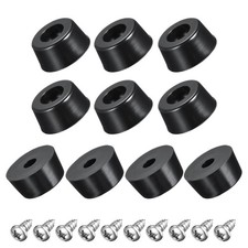 0.71" W x 0.31" H Rubber Bumper Feet, Stainless Steel Screws and Washer 20pcs