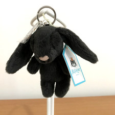 Jellycat - Bashful Bunny Inky Bag Charm - Soft Rabbit Key Ring - New / Tags