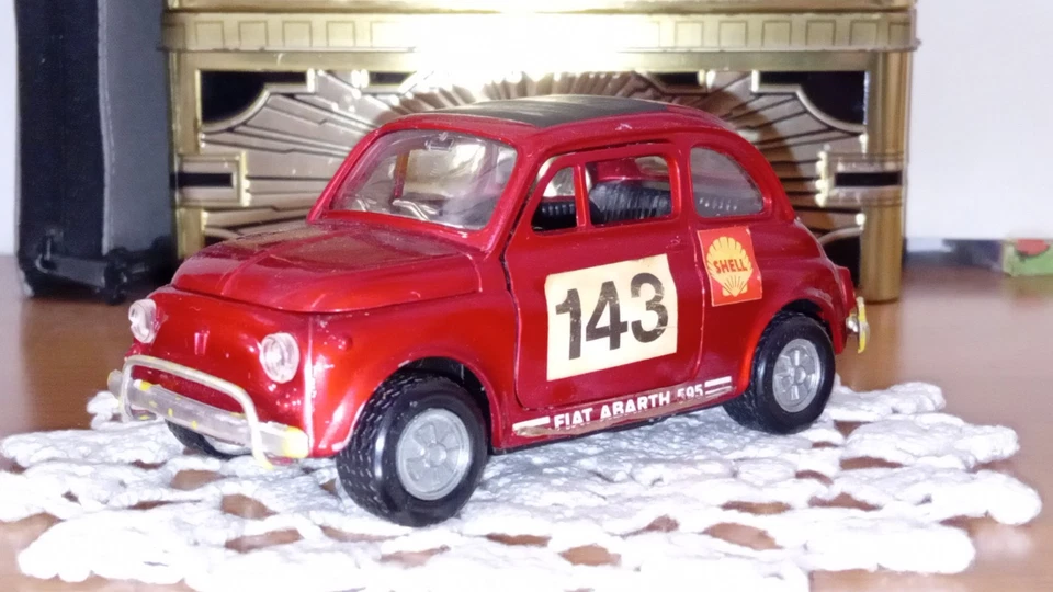 Politoys 1:25, Serie M: N°599 "FIAT 500L".  Fiat Abarth 595. Ottimo Stato! - Immagine 2 di 4