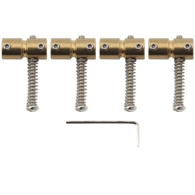 Musiclily Pro 4Pcs 19mm Brass Bridge Saddles For 4 String Precision Jazz Bass