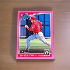 2018 Panini Shohei Ohtani Pink Prizm Donruss Optic Rated Rookie Optic #56