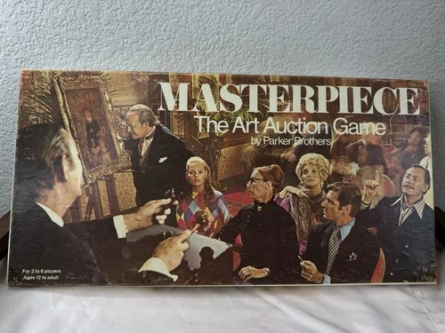 1970 Masterpiece The Art Auction Game Parker Brothers Vintage Complete