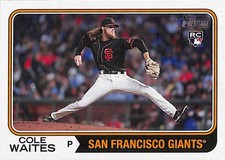 2023 Topps Heritage #258 Cole Waites San Francisco Giants Rookie