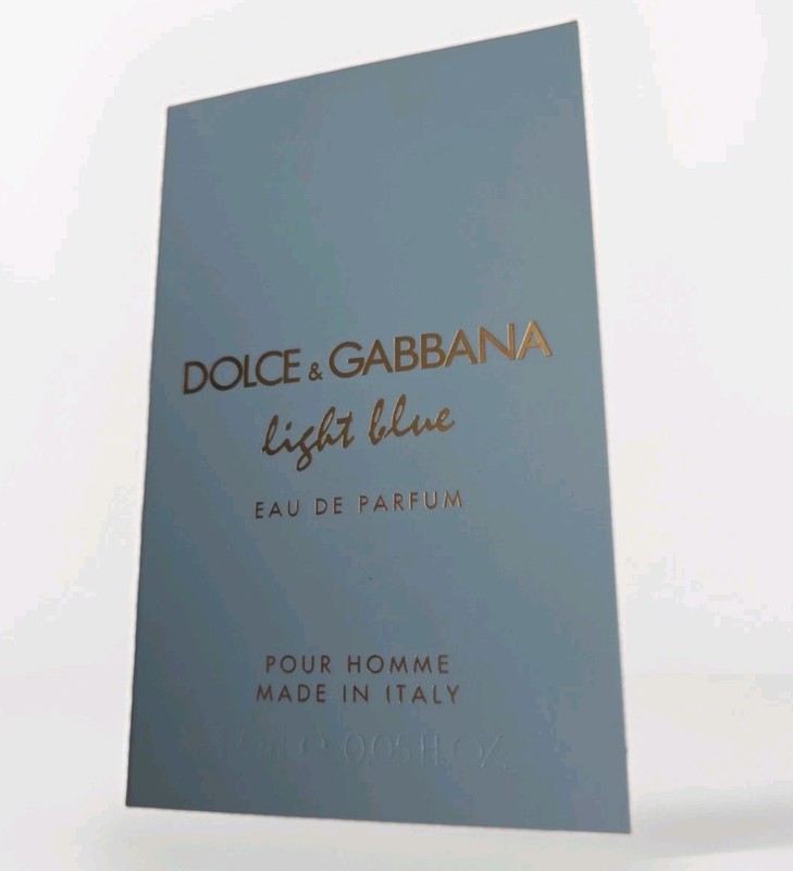Dolce & Gabbana Light Blue Pour Homme EDP 0.05 oz/1.5mL Men's Fragrance Vial