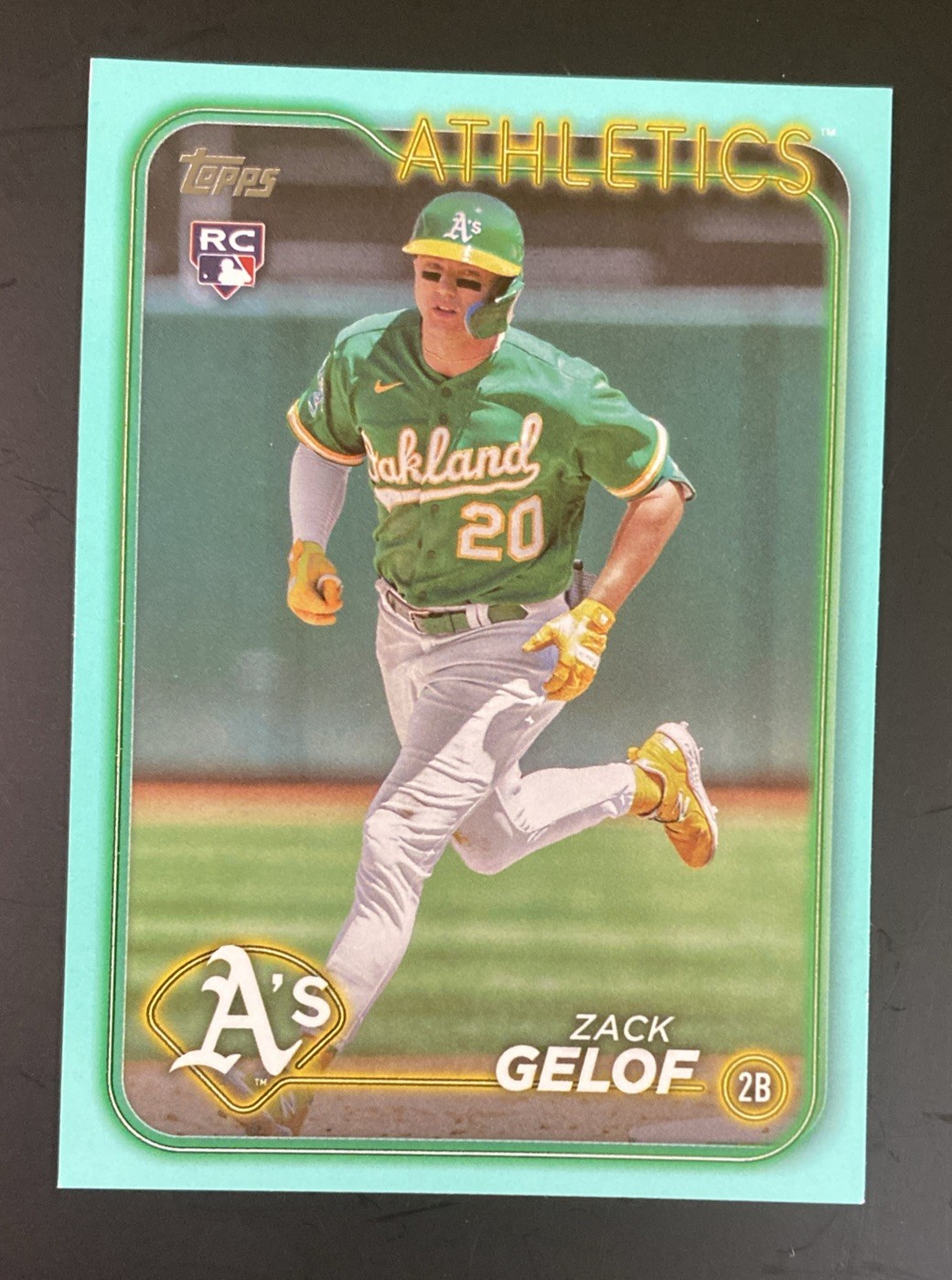 2024 Topps Chrome #282 Zack Gelof RC Aqua Refractor /199