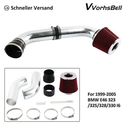Ansaug Induktionskit+Sportluftfilter Für 1999-2005 BMW E46 323i 325i 328i 330 I6
