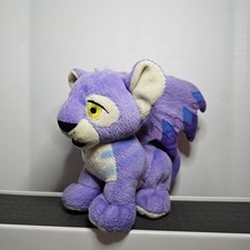 Neopets Faerie Kougra Plush 2002 Vintage Winged Purple Blue Tiger