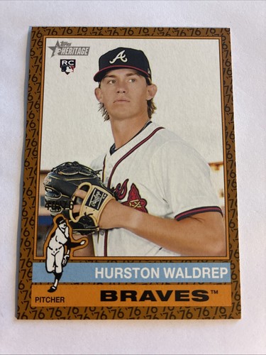 Hurston Waldrep 2025 Topps Heritage Color of the Year Rookie RC - 40/76 #86