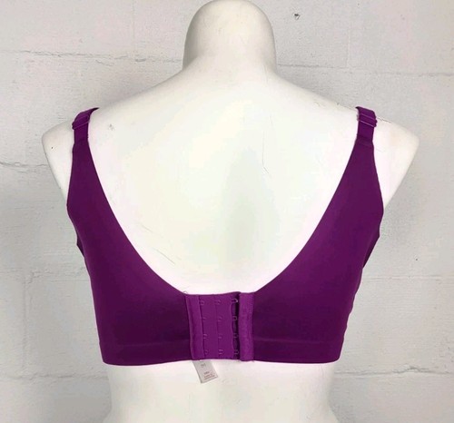 Cacique Lightly Lined Full Coverage Bra Fuchsia Size 38H - Picture 2 of 4
