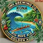 Vintage Round Aluminum Tin Metal Signs Home Décor 8x8 Wall Art Tropical Beach S
