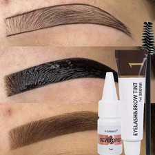 1set 2 in 1 Eyebrow and Eyelash Tint Kit Waterproof Coloring Cream - NEW