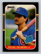 Rafael Palmeiro 1987 Leaf RC Rookie #43 Chicago Cubs