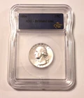 1964 WASHINGTON QUARTER 90% SILVER! ICG CERTIFIED BRILLIANT UNCIRCULATED!
