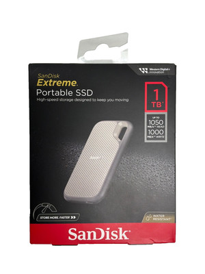 SanDisk 1TB Extreme External Portable SSD Up to 1050MB/s USB-C USB 3.2 Gen 2 SDS