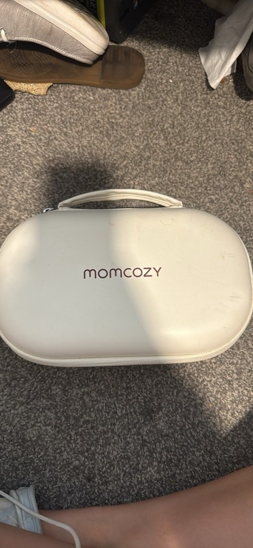 Momcozy Double Electric Breast Pump Set, 2 Pumps w/ Carrying Case, White