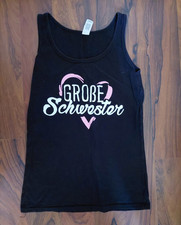 Damen Trägershirt Schwarz Gr. M  Große Schw...