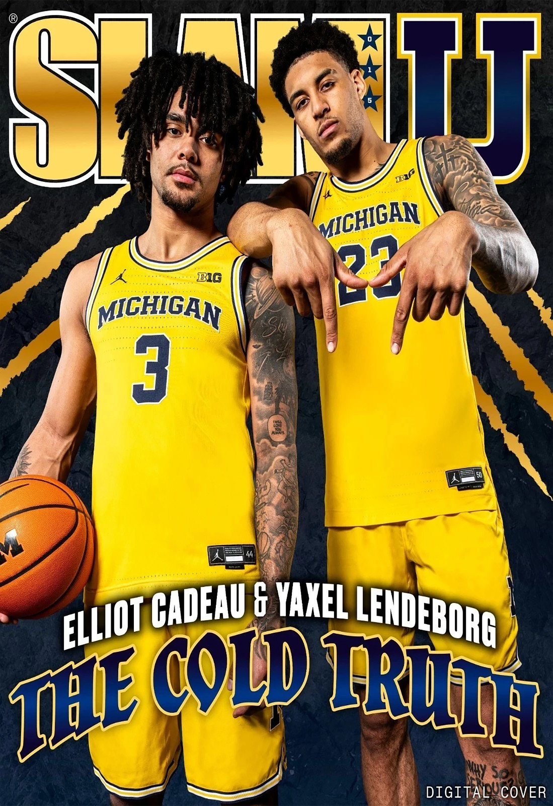 Michigan Wolverines 2026 Basketball Champions Slam Magazine Cover RP Poster #1