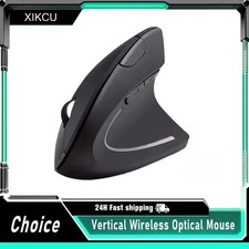 Ergonomic Vertical Wireless Mouse 2.4ghz 6 Buttons Dpi 800/1200/1600 For Pc
