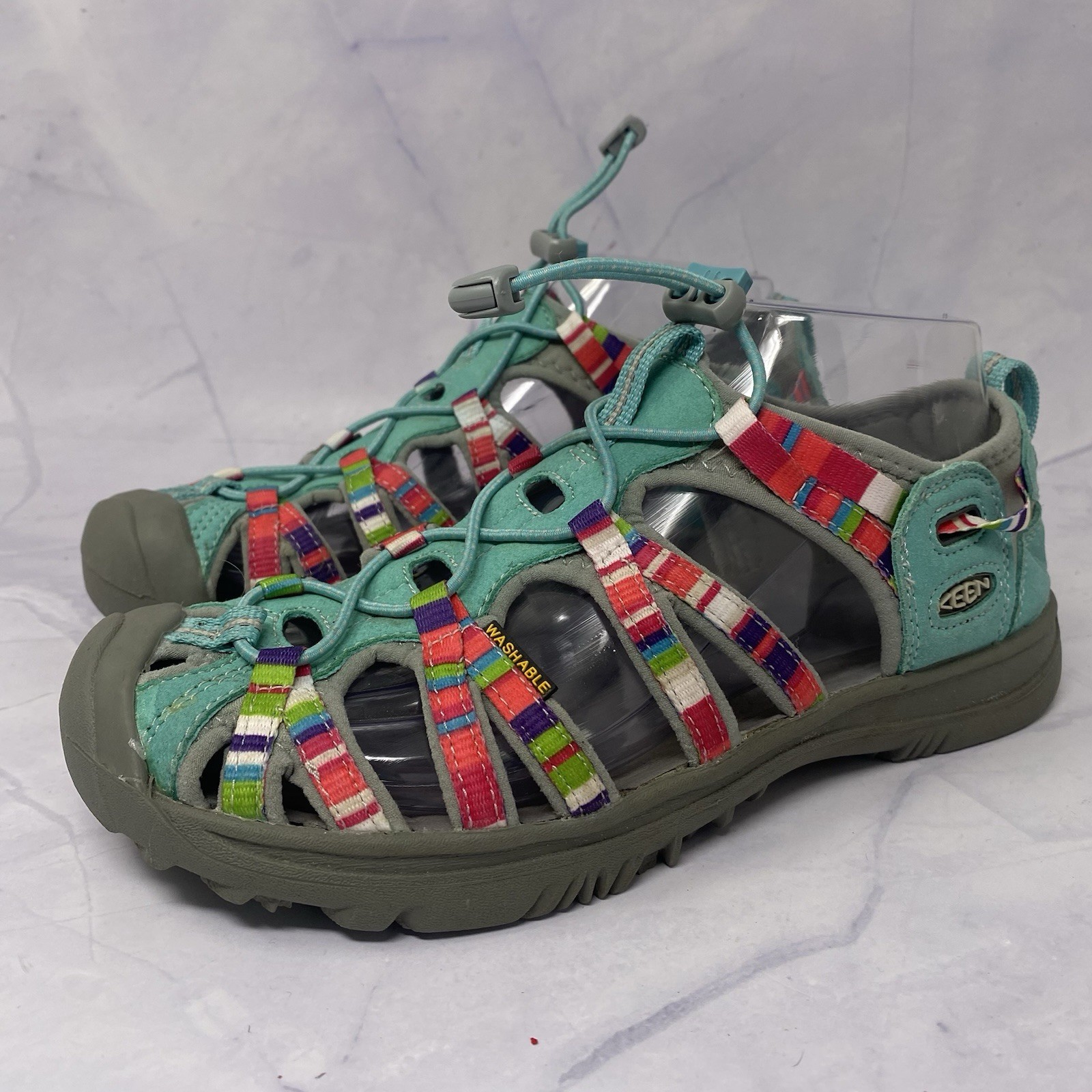 Keen Whisper Sandalo Sportivo Raya Fusion Multicolore Sandali Idro Ragazze Giovani Taglia 6
